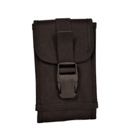 Clakit XL Smartphone StrapPack with Clip Front Flap (Black) - Backpack Shoulder Strap Attachment for Hikers, Travelers, Hunters and Commuters