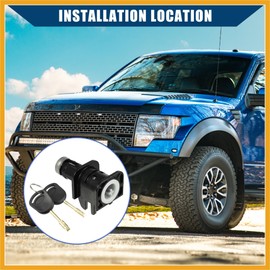 Partuto Bonnet Hood Lock Latch with 2 Key for Ford Transit Connect 2006-2013 / Inner/Durable / 1 Set Replacement