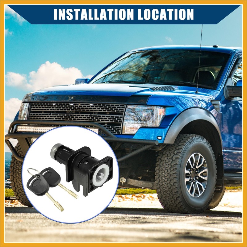 Partuto Bonnet Hood Lock Latch with 2 Key for Ford