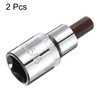 sourcing map 2pcs 5/16" Hex Bit Socket 1/2" Square Drive