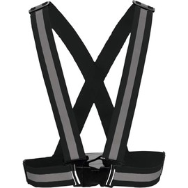 TRUSCO TGV40-BK Elastic Safety Vest, Black