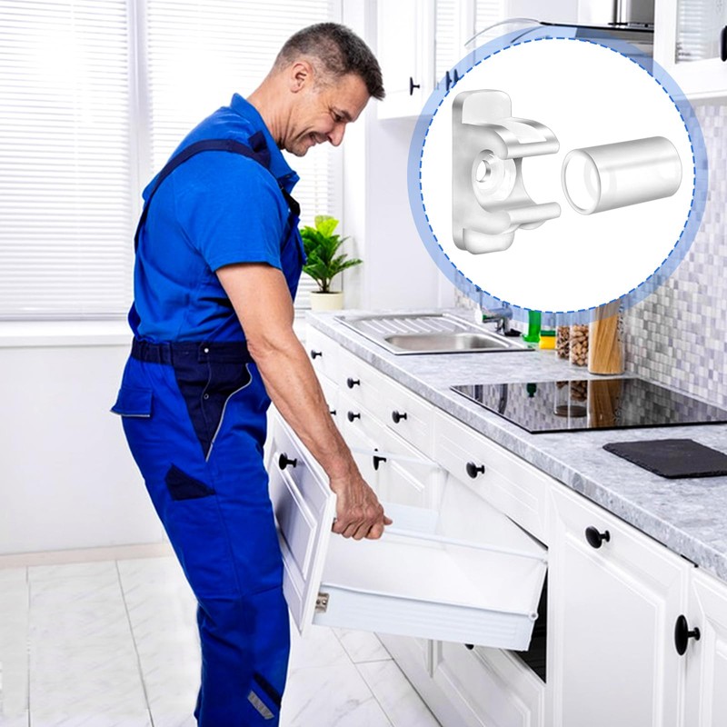 10 Pairs False Drawer Front Clips False Cabinet Front Clips