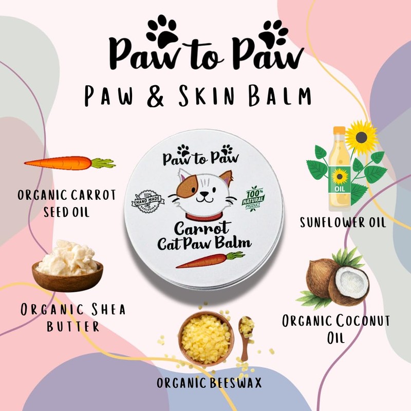 Paw to Paw Alcohol Free Carrot Cat Paw Butter (30ml)