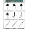 Punmew Slide Hammer Puller Set 19 PCS Front Wheel Hub