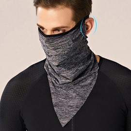 UV Protection Cooling Face Bandana Mask for Summer Black