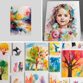 Hawksbill Paper 300 GSM Multi-Purpose Card Paper – 100 Pack of Premium Bright White A4 Printer Card – Smooth & Crisp for Home, Office, and Craft Use