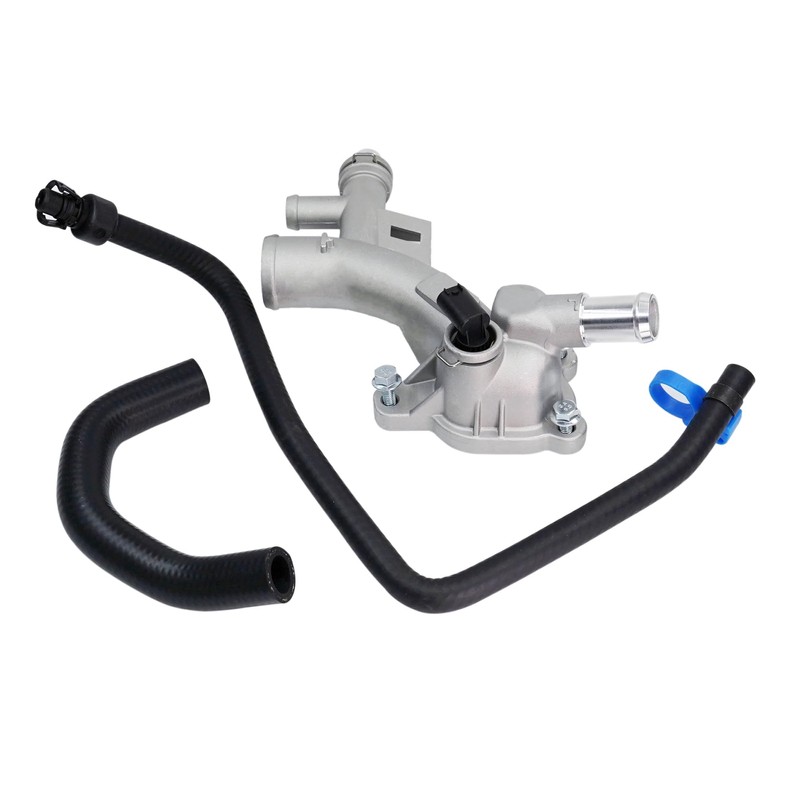 Aluminum Engine Coolant Thermostat Housing & Water Outlet w/Reservoir Inlet
