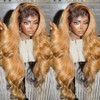 Honey Blonde Lace Front Wigs Human Hair 13x6 Ombre HD