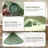 FARYODI Snap-Button Sink Strainer, Suction Cup, Corner Shelf Strainer with