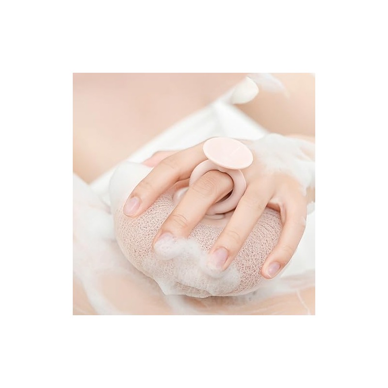 Esponja Ducha Cuerpo Bolas Jabón Cortesía Baño Mujeres Exfolia Disfruta