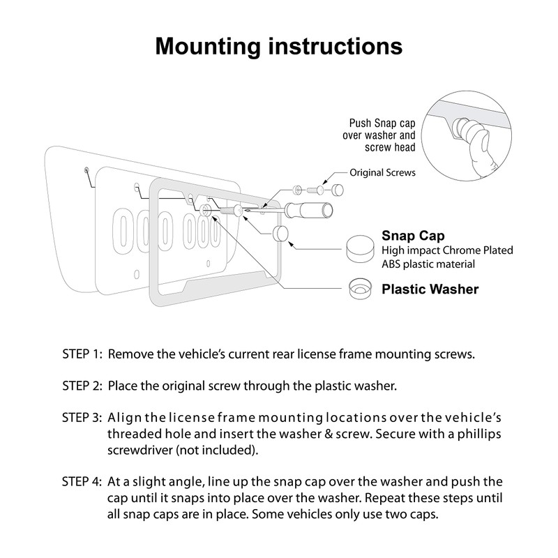 JEEP Kennzeichenrahmen – verdunkeltes Metall, graviert