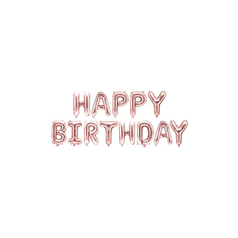 Generique Birthday Balloons Foil Balloons 13 Pieces Pink