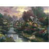 Exclusive Thomas Kinkade Jigsaw Puzzle by Schmidt - Lamplight Bridge - (1000 pieces)