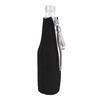 Abraham Drinkin Beer Bottle Coolie With Opener Black