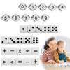 Set of 30 Standard Maths Dice, 16 mm Teaching Cube,