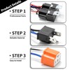 Vkinman H4 Relay Harness 9003 Headlight Relay Wiring Kit Ceramic