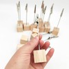 Anktily 16 Pieces Wooden Memo Clip Holder, Photo Picture Note