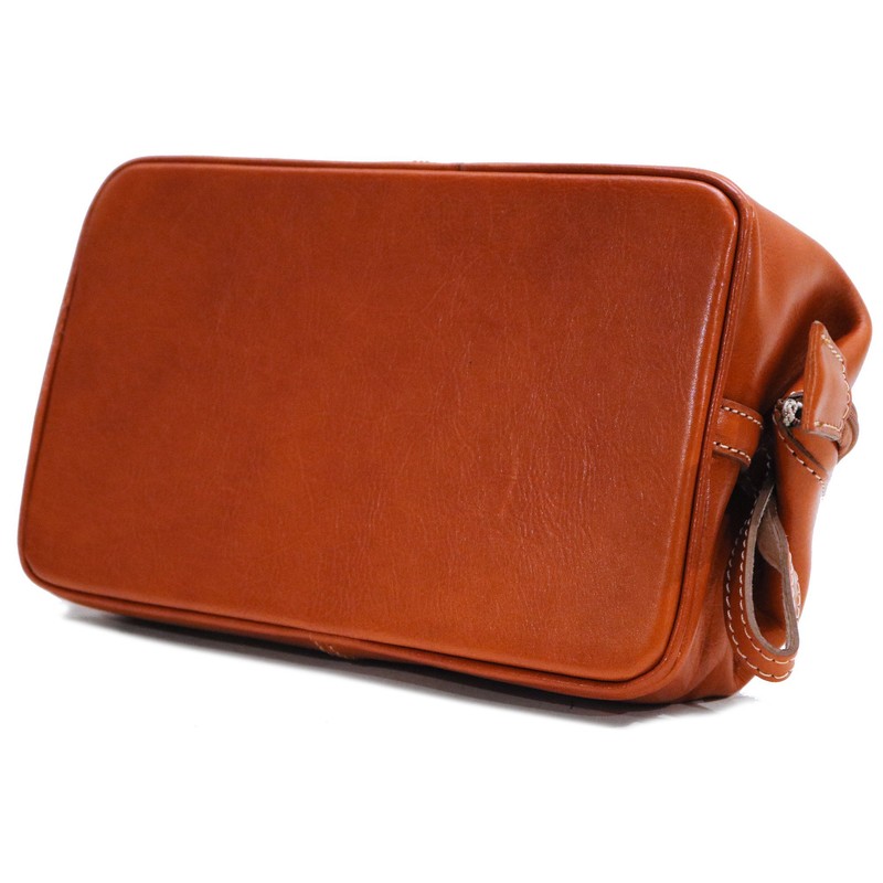Floto Venezia Dopp Kit in Tuscan Red Full Grain Leather