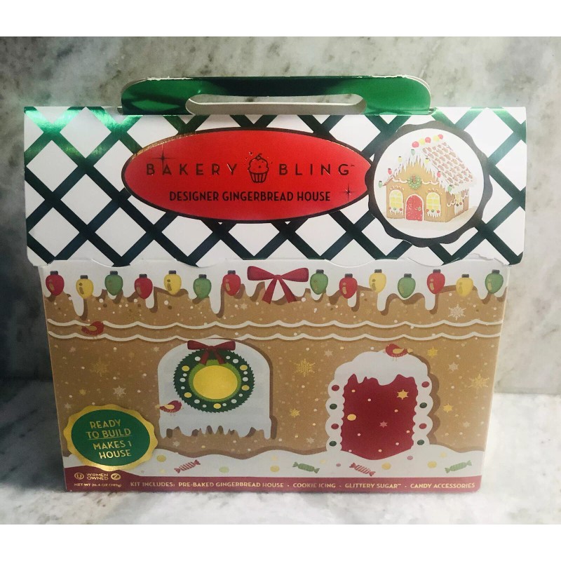 Bakery Bling Ready to Biuld Designer Gingerbread House Kit:26.4oz/749
