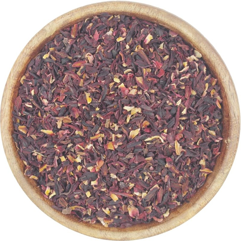 CARMEL ORGANICS Hibiscus Petals – 8 Ounce Cut & Sifted