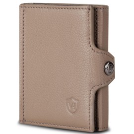 VON HEESEN Credit Card Holder Credit Card Holder, taupe, Without coin compartment