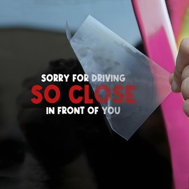 Sorry for Driving So Close in Front of You Car Decal Funny Nervous Driver, New Driver, Joke Humor Car Window Accessories Affirmations Vinyl Waterproof 6 Inches Bumper Sticker Gift for Mom Dad Friend