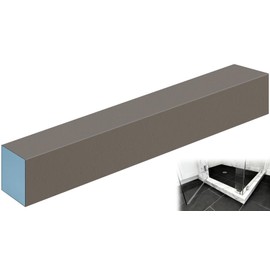 Shower Curb Kit,Waterproof Prefabricated Shower Pan Curb,Trimmable Ready to Tile Shower Curb Threshold for Shower Construction/Bathroom Renovation,Lightweight,Easy Installation,Load Bearing,48"Length