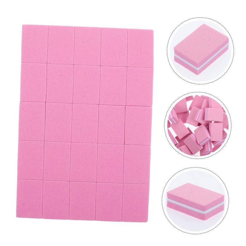 OHPHCALL 50pcs Nail Buffer Block Nail Sponge Files for Gel