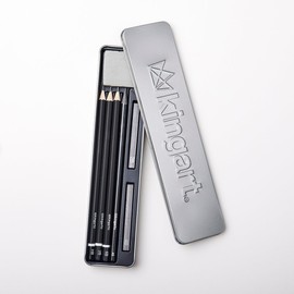 KINGART Charcoal Sketching Travel Tin (138), Set of 8