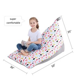 Stuffed Animal Storage Bean Bag Chair Toy Storage Bag Organizer Stuffie Seat Soft Velvet Chair Sofa Seat with Zipper Bean Bag Chair for Kids Extra Large 200L Only