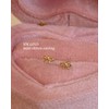 10k bell ribbon earrings ultra mini gold earrings quantity /