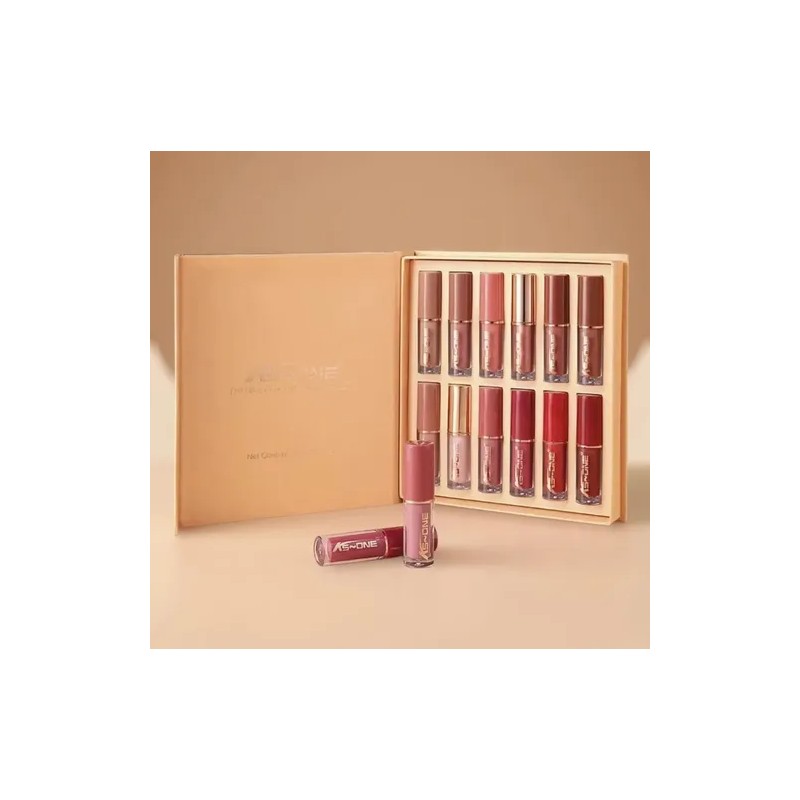 Set 12 Tonos Labiales Matte + Caja Regalo | Larga