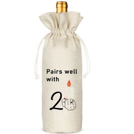 Regalos de cumpleaños número 21, bolsa de vino personalizada, regalos divertidos de cumpleaños para él o ella, decoraciones tontas para el día de cumpleaños para hombres, mujeres, hija, hermana