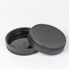 Yodecy 16 Pack Black Plastic Mason Jar Lids,8 Wide Mouth