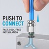 10-Pack PC4-M5 304 Stainless Steel Pneumatic Quick Connect Fittings