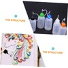 Mobestech 4sets Craft Glue Precision Tip Squeeze Bottle Plastic Oil