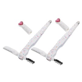 BIUDECO Compact Portable 2-piece Eyebrow Grooming Kit Face Hair Shaver Eyelash Comb and Tweezers for Women's Dermaplaning