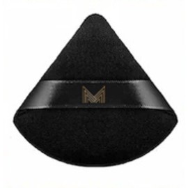 MANY BEAUTY Triangle Make Up Sponge Pack of 5 - Powder Puff for Loose Powder - Makeup Powder Puff Triangle Soft Velour with Satin Ribbon - Face Powder Sponge