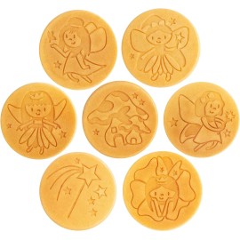 CucinaPro Fairy Friends Mini Pancake Pan - 7 Unique Designs- Nonstick Griddle