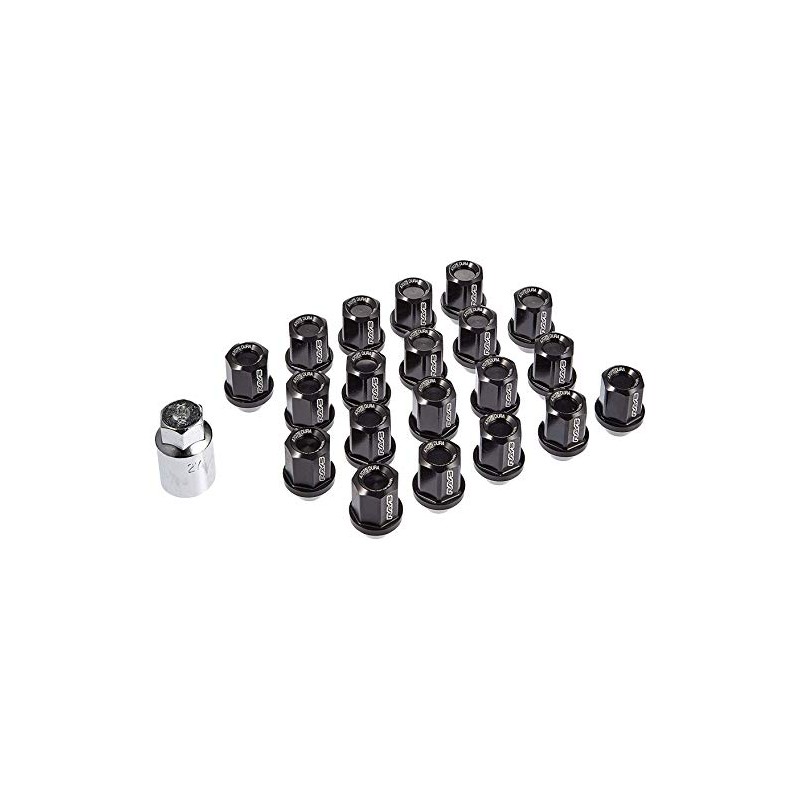 RAYS 74020001101BK Duralumin Lock & Nut Set for L32 5H