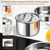 E-far 9pcs Stainless Steel Cookware Set, 3-Ply Pots and Pans