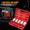 1/2" Drive 5pc Impact Lug Nut Socket Set, Metric 15-17-19-21-22