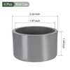 YOKIVE 4 Pcs Pipe Caps, PVC Round Tube End Cap