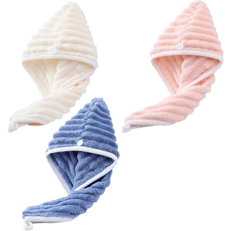 1 Toalla para Cabello De Microfibra, Toalla para Cabello, Turbante