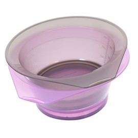 Healeved 2pcs Transparent Hair Dye Mixing Bowls for Salon Use Reusable Color Mixing Tools Easy to Clean Hair Coloring Accessories for Professional Hairdressers Random Color