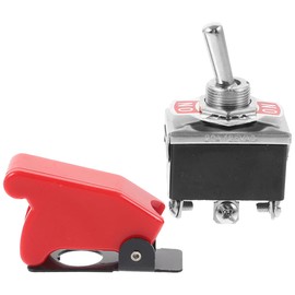 FUNOMOCYA 203a Heavy Duty Toggle Switch Guard Red Protective Cover for Electrical Switches 3 Position Toggle 3 Way