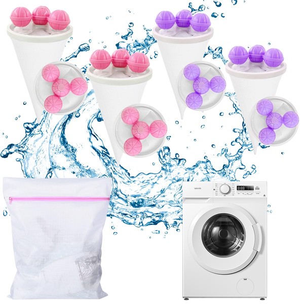 Ruayia 4 x Washing Balls with 1 x Laundry Net