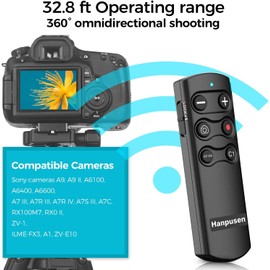 Wireless Shutter Release for Sony A7IV A7III A7RIII A7RIV A7SIII A7C RX100VII RX0II Replaces RMT-P1BT