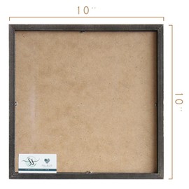 Simply Said, INC Rustic Frames Galvanized Christmas Nativity Sign - Each of Us is an Innkeeper Who Decides if There is Room for Jesus - 10 x 10 inch Galvanized Wood Sign - Made in USA - RFG1070