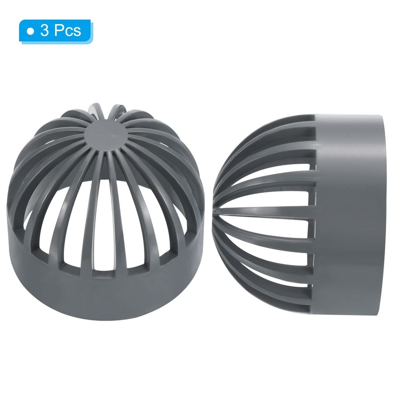 PATIKIL 75mm ID Atrium Drain Grate Cover, 2 Pack Round